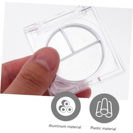 Mipcase Juego de 15 Piezas Organizador de Rubor y Contenedor de Sombras de Ojos 40mm Transparente Cuadrado Compacto para Viaje Bandejas Recargables para Maquillaje Profesional
