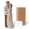 Couple Statue Wedding Gifts for Engagement, Hand-Painted Resin Protective Love