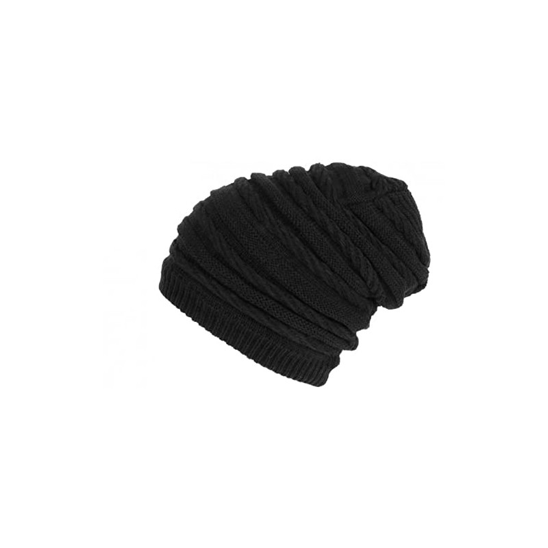 Long Hat Black Rasta Wool Fleece Lining Fashion Wack Size: