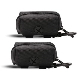 LELE LIFE 2 Pack Dog Poop Bag Dispenser, Pet Dog Waste Bag Dispenser, Dog Poop bag Holder, Leash Dispenser for Dog Waste Bags, Black