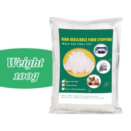 Ftyiwu 100g/3.5oz Stuffing Fiber Fill, Polyester Fiber, Stuffing Pillow, Stuffing in Crafts, Pillow Stuffing, Stuffing for Stuffed Animals, Premium Fiber Fill for Filling Crafts DIY