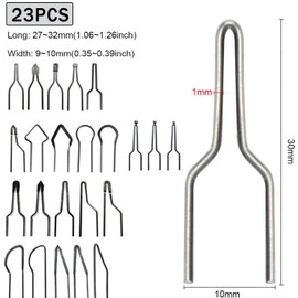 Pack of 23 Heating Wire, High Impedance, Pyrography Tips, Pyrography Wire Tip Set, Alloy Pyrography Set, Burning Tips, Tips for Pyrography, for 30-50 W Pyrography Machine