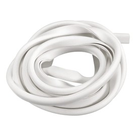 uxcell U Channel Edge Trim, 6.5ft Length Rubber Guard Seal Strip Edge Protector Fit for 1.5-2.5mm Edge, (13/64" W x 5/16" H) White