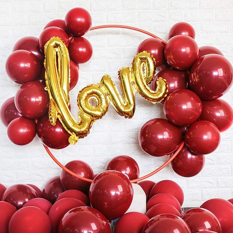 Skingwa Metallic Latex Balloons Love Bride Wedding Valentine's Day Baby