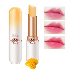 GECOMO OMGA G8006M Mango G8006M Peach Girl Crystal Color Change Lipstick Moisturizing and Lasting Moisturizing 0.1 oz (3 g)