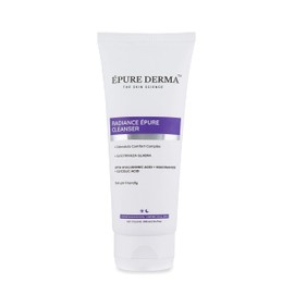 EPURE DERMA Radiance Brightening Exfoliating Cleanser with Hyaluronic Acid, Niacinamide, Glycolic Acid | Hydrating + Antioxidant Face Wash For Tan, Pigmentation, Uneven Tone, Dark Spots | 100 ml