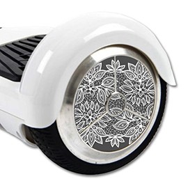 MightySkins Skin Compatible with Hover Balance Board Scooter Wheels Mini Board Unicycle Bluetooth wrap Cover Sticker Floral Lace