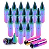 ECCPP M12X1.5 Wheel Lug Nuts 20 Pieces M12X1.5 Chrome Spline