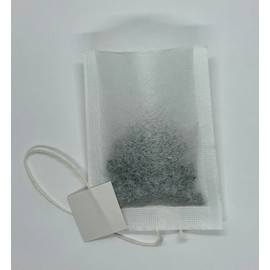 500 Empty Tea Bags 2.36" x 3.14" (60 x 80 mm) White Compostable, With String and Tag Tea Infuser for Loose Tea Herbs are Disposable Tea Strainer Bags Made of Wood (Pulp) Fibers.