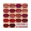 Set 18 Labiales Mate En Barra De Larga Duración 220-m418-18pcs