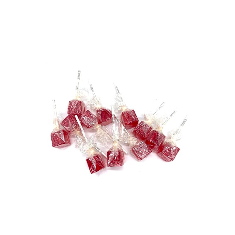 PKM Candies - 12 CT OLD FASHIONED SQUARE Cube Lollipop