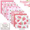 CRASPIRE 24Pcs Fruit Themed Scrapbook Paper 6 x 6in Cherry