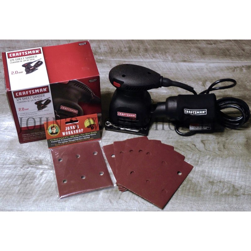 CRAFTSMAN 911177 - 1/4 Sheet - 1000 Grit - No-Slip