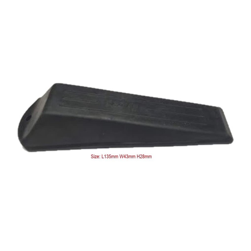 Pack of 2 Deluxe Heavy Duty Premium Non-Slip Rubber Door