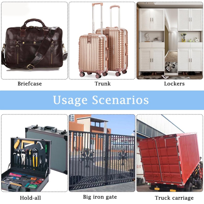 Combination Locker Padlock, 4 Digit Coded Padlock, Gym Lock, School