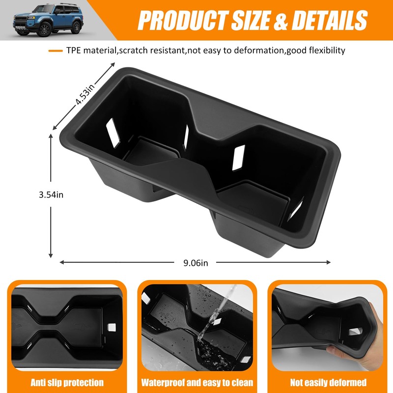 HUYINPJ Center Console Cup Holder Compatible with Toyota Land Cruiser