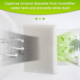 Pokin MD1-0034 Humidifier Filters Wick,Compatible with Vornado Humidifier Replacement Filter Model:Ev100,Ev200, Evap2,Evdc300,Evap40 Evdc500,Evaporative Humidifiers -(4 Pack)