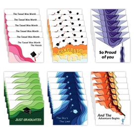 Leesgel Graduation Cards Multipack, 36pack Blank Congratulations Cards with Envelopes for Graduation Decorations Party Supplies Favours, Greeting Card Bulk - Congrats/So Proud of You and More