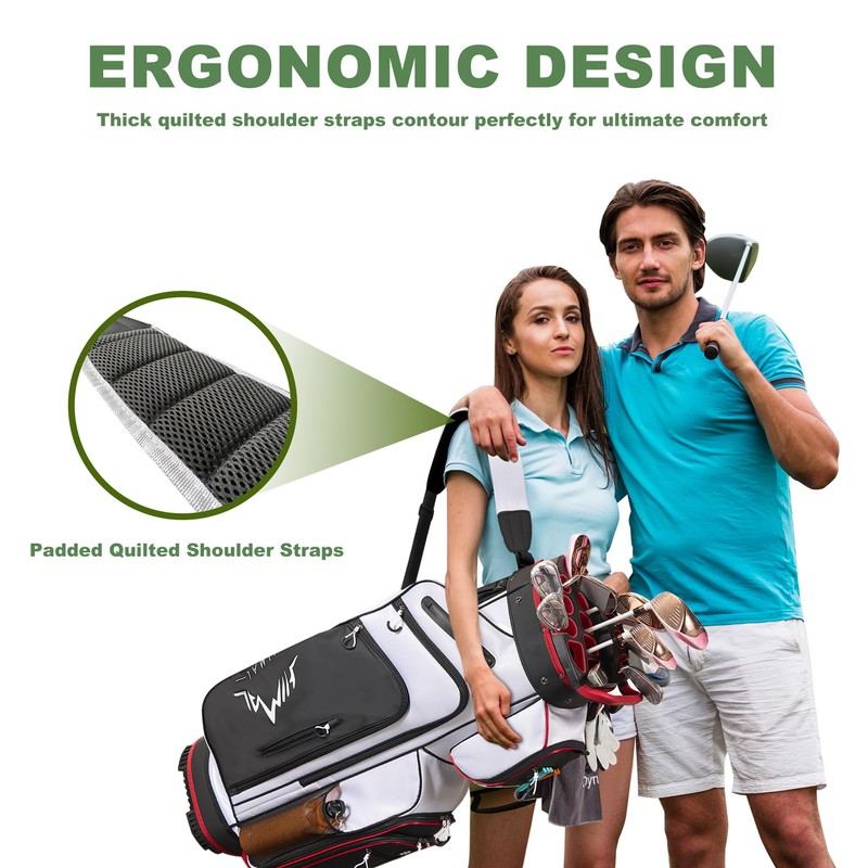 UNIHIMAL 14-Way Golf Cart Bag, Premium Full Length Golf Bag