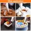 Piping Bag and Nozzles Set with Coupler, 100Pcs Disposable Piping
