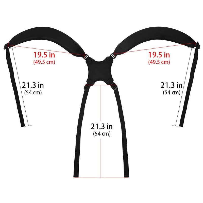 BIG TEETH Golf Bag Strap Replacement Shoulder Adjustable Strap Padded