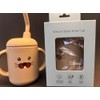 Silicone Baby Sippy Cup with Straw and Handles,Animal (Seal) Design,