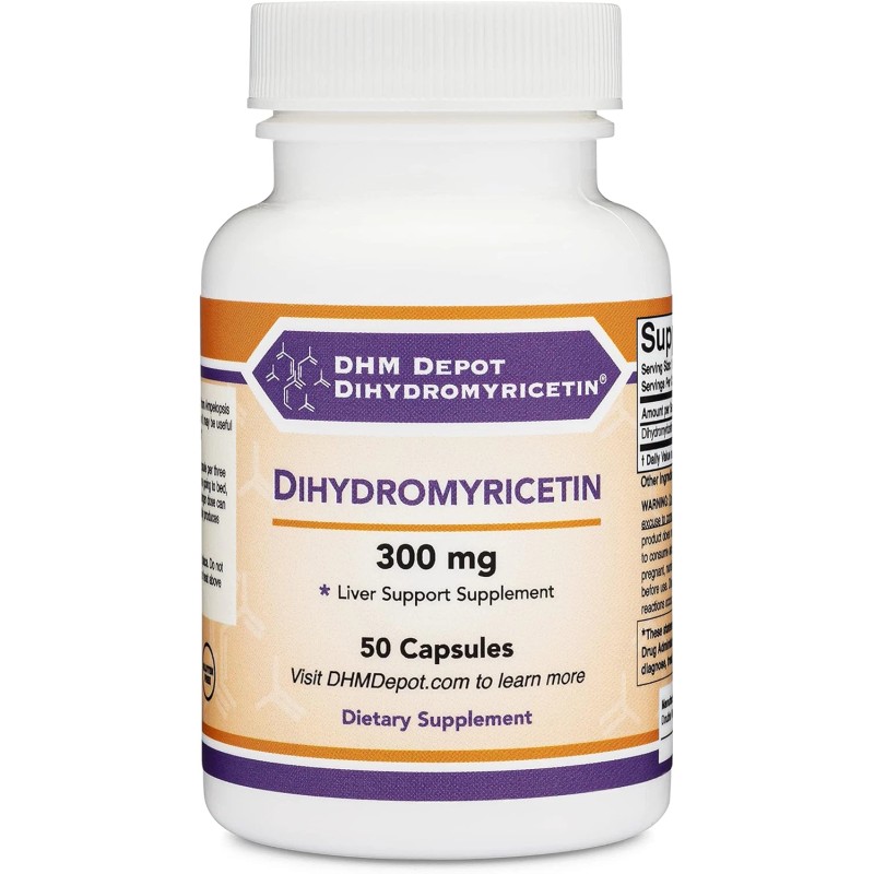 Double Wood DHM 300Mg, 50 Capsules, Liver Support, Detox, Non-GMO,