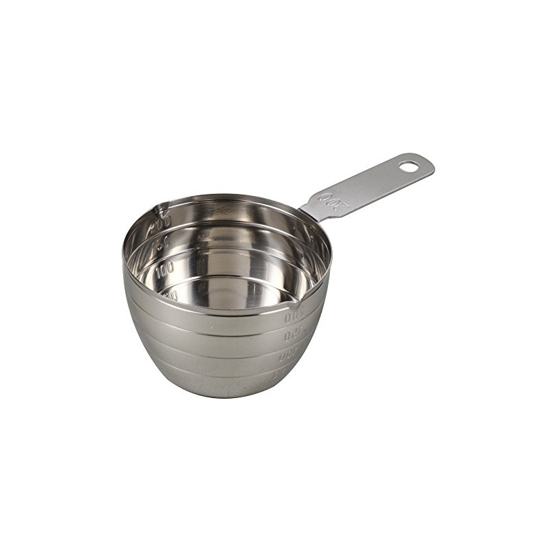 パール金属(PEARL METAL) 計量カップ シルバー 200ml 200ml ステンレス製 ENJOYKITCHEN C-8180