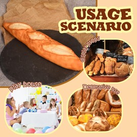 Generic Fake Food Realistic Artificial Bread Cupcake Slice Fake Donuts Desserts Decoration Macaroon Birthday Faux Fruit Simulation Croissant Fake Model Pu Photography (J)