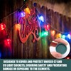 Threlaco 50 Pcs Christmas Light Socket Cap Safety Plugs for