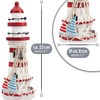 com-four® 2-Piece Maritime Decoration Set - Decorative Wooden Sailing Ship