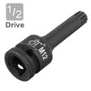 TOP-VIGOR Impact Triple Square Spline Bit Socket, 1/2" Drive x