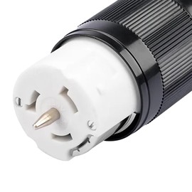 predolo 50 Amp Generator Connector Female CS6364C Industrial Grade Grounding Twist Locking Power Cord Plug 125 Volt/250 Volt for Backup Power