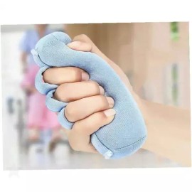 손목 근력강화 재활치료 악력 회복훈련 손가락 스트레칭 쿠션 그립 실버 Wrist Strengthener Rehabilitation Grip Silver Finger Exerciser Stretching Cushion [Blue]