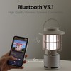 mooas Outdoor Bluetooth Lantern Speakers 10W LED Flame Light Speaker