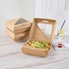 Restaurantware-Eco Tek 8 x 8 x 3.25 Inch Clamshell Containers,