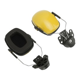 Helm-Ohrenschützer, Geräuschreduzierung, Ohrenschützer, Gehörschutz, Schallblockierende Ohrenschützer für Arbeiten in der Holzbearbeitung (YELLOW)