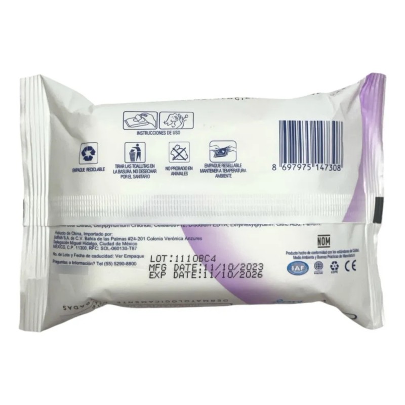 Toallitas Desmaquillantes Smooth Breeze Té Verde Set 6 Pack