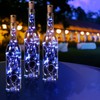 Rtteri 24 Pcs Wine Bottle Lights with Cork, Empty Wine