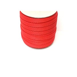 10mm Polypropylene Webbing Heavy Duty Strap For Backpacks Belts Handles Bags Straps Dog Leads (25 Metres, Red)