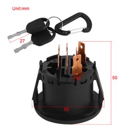 FLYPIG Lawn Mower Tractor Ignition Switch Key Ignition Starter Switch 4 Position for Husqvarna AYP Craftsman Sears Poulan Ariens MTD Delta Riding Mower 532193350 193350 33457 21546319 6900 49P1