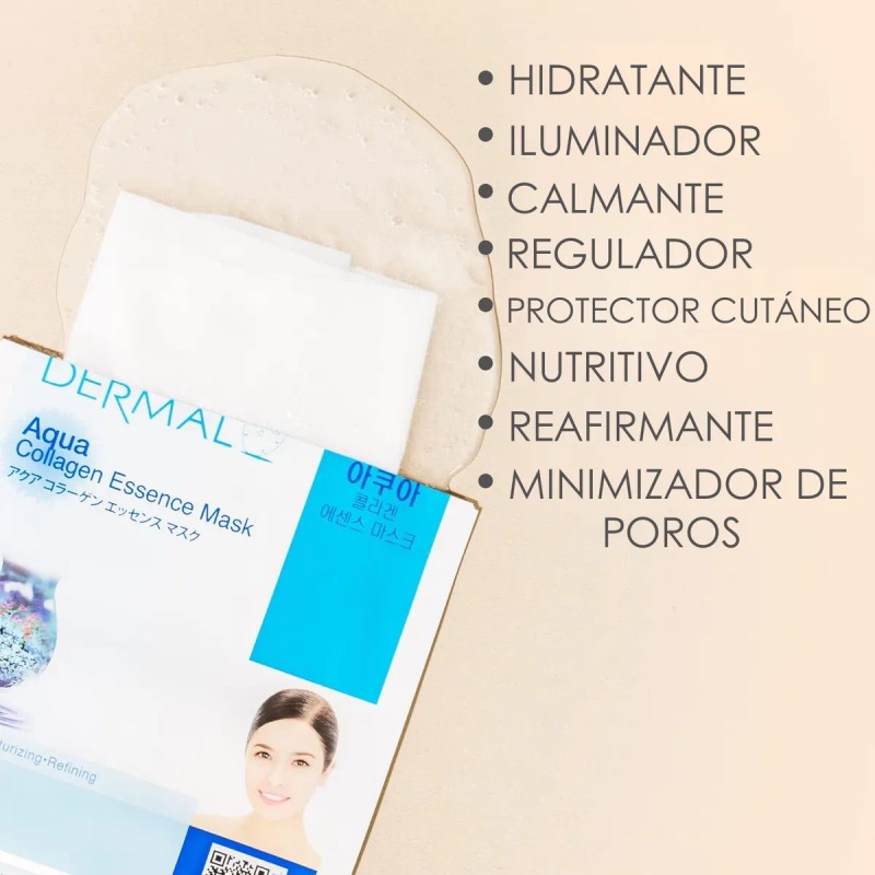 Dermal, Mascarillas Colágeno X12, Hidratantes Y Reafirmantes