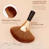 docolor Brocha Abanico Profesional para Rostro y Cuerpo, Multiusos para