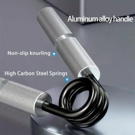그립 강도 트레이너 100-200lbs 1PC 피트니스 금속 핸드 그리퍼 미끄럼 방지 팔뚝 근육 운동기 손 재활 Grip Strength Trainer 100-200lbs 1PC Fitness Metal Hand Gripper Non-Slip Forearm Muscle Exerciser Hand Rehabilitation [01 50 LB]