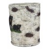 Ebros Rustic Black Bear in Pine Trees Forest Birch Finish