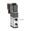 sourcing map AC 24V 3 Way 2 Position 1/4" PT,Pneumatic