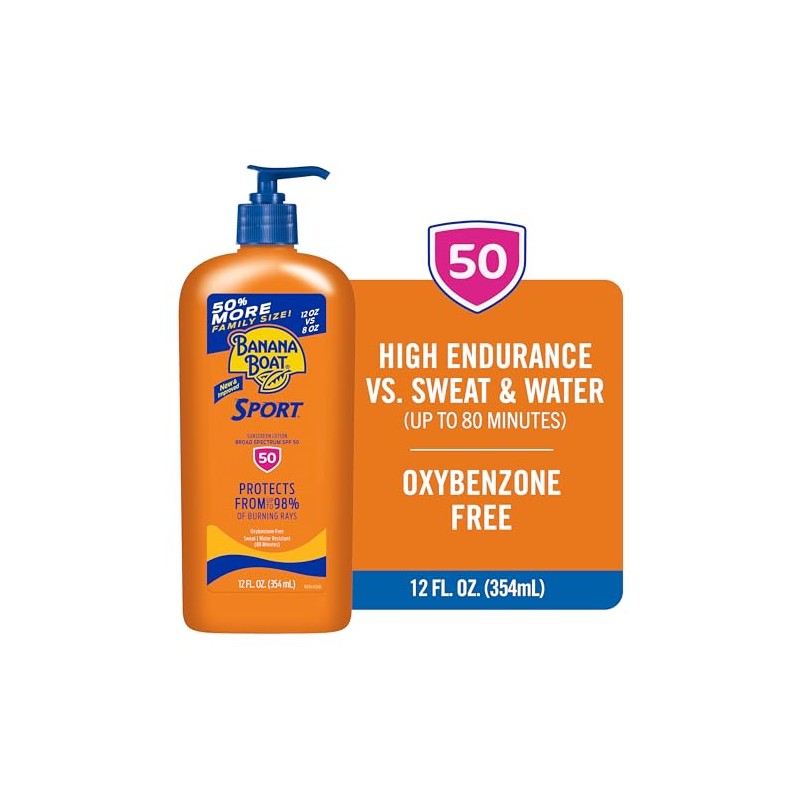 Banana Boat Sunscreen Sport Family Size Broad Spectrum Sun Care