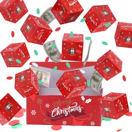 BABORUI Money Surprise Box - Christmas Gift with Confetti Explosion for Women, Men, and Kids