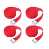 Ratchet Tie Down Straps, 5m x 25mm 4Pcs Adjustable Lashing