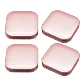 KALLORY Makeup Pallette 4pcs Magnetic Eyeshadow Makeup Empty Eyeshadow Containers Box Refillable Eye Shadow Lipstick Palettes with Mirror for DIY Cosmetic Foundation Blush Rose Gold Makeup Eyeshadow